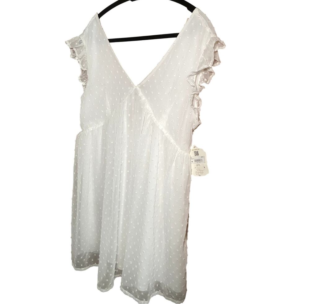 Alterd State - White Polka Dot - Ruffle Tie Dress